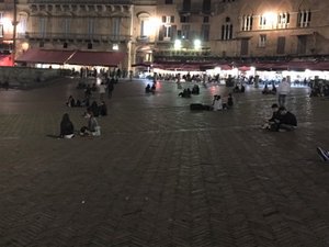 Sitting on the Ground in Il Campo (Main Square)