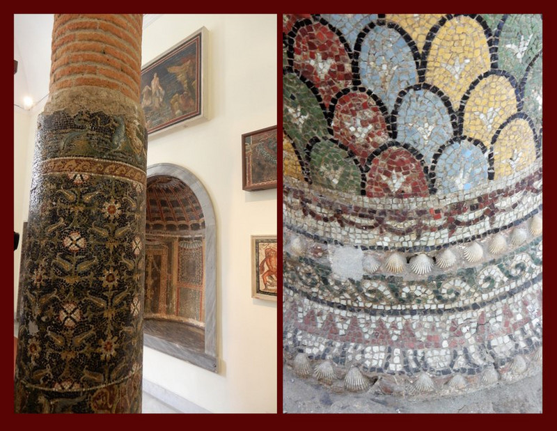 Some of the Decorated Columns from Pompeii