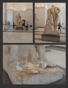 A 3rd C. AD Roman Marble Copy of Hercules (10 ft high)