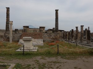 A View of the Temple of Jupiter in Pompeii