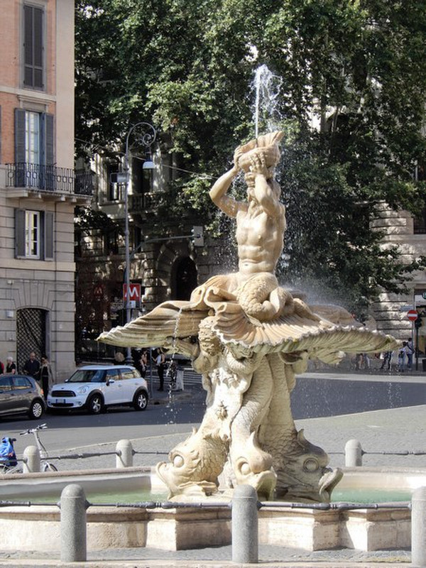 The Fountain of the Tritons by Bernini in 17th C.