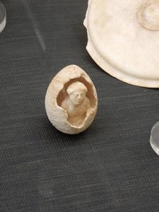 Eggs as Well as Sculptured Eggs Found in Tombs