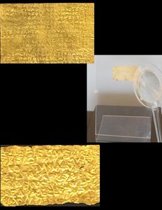 A Few of the Gold Tablets Found in Tombs
