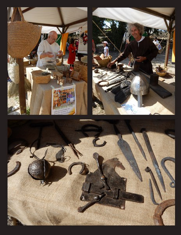 Medieval Crafts On Display At the Castle
