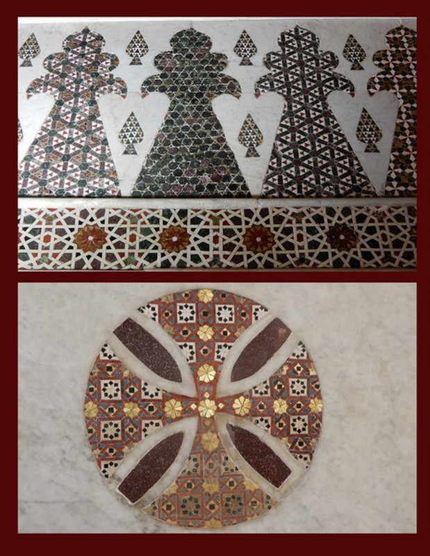 Geometric Designs Included in the Mosaics