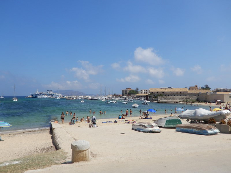 Ferries Come into the Port on Favignana Island Regularly