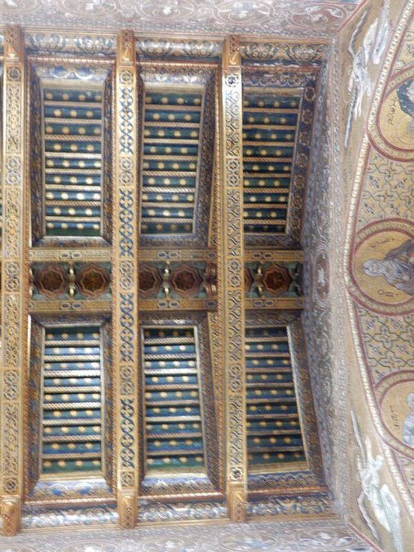One of the Sections of the Ceiling in the Cathedral
