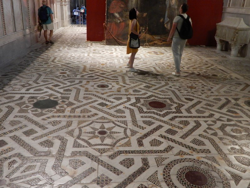 The Floors Are Also Covered with Mosaic Design