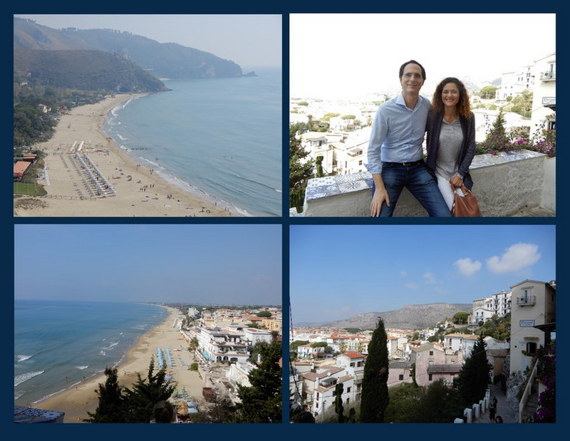 Visiting Sperlonga with friends we met in the Champagne Region