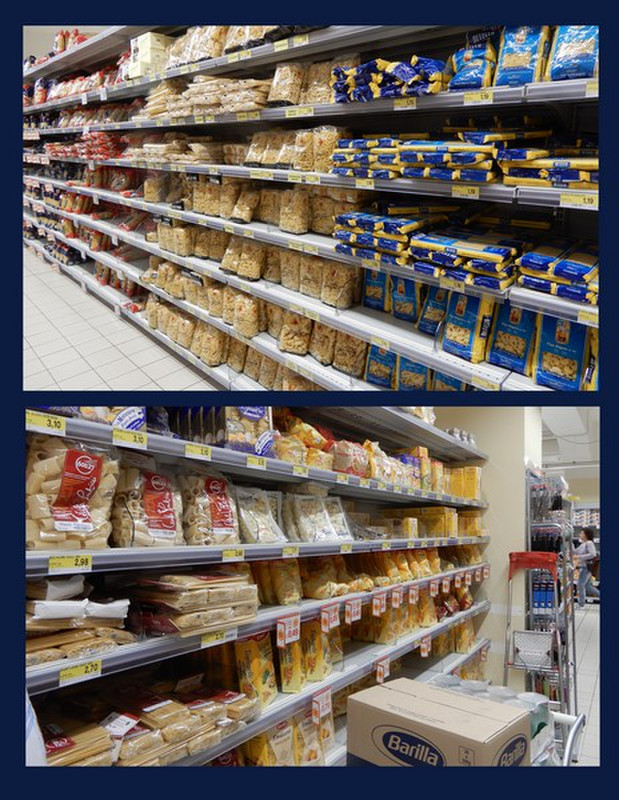 Numerous Types of Pasta to Fill An Aisle 