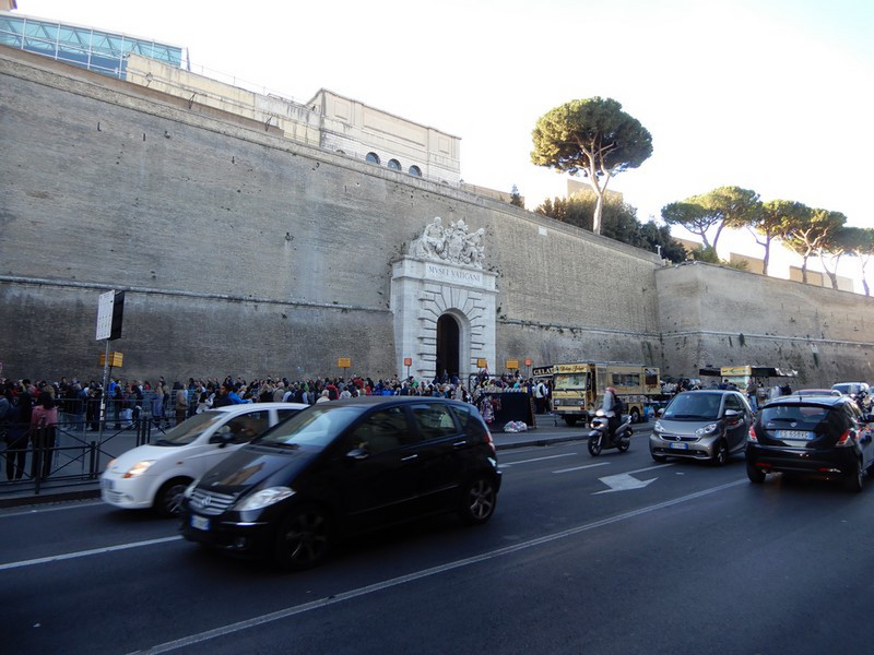 The Wall Around Vatican City in Rome