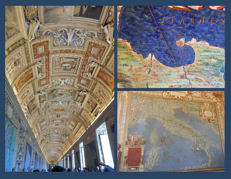 Maps of Italy from the 16th C. in the Vatican Museum