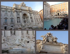 The 1762 Baroque Trevi Fountain is 86' Tall 