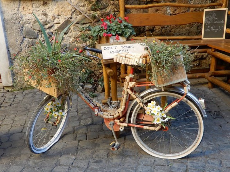 Have Extra Corks?  Decorate Your Bike!