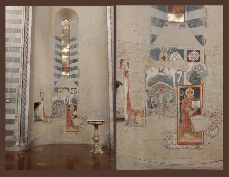 Some of the Fresco's Remaining on the Walls