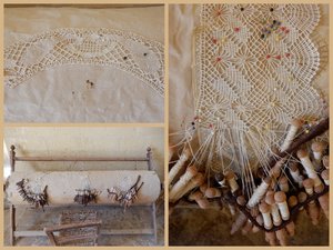 Bobbin Lace Being Shown at the Forklore Museum
