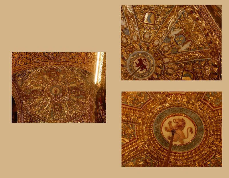 Some of the Details of  the Ceilings in the Side Chapels