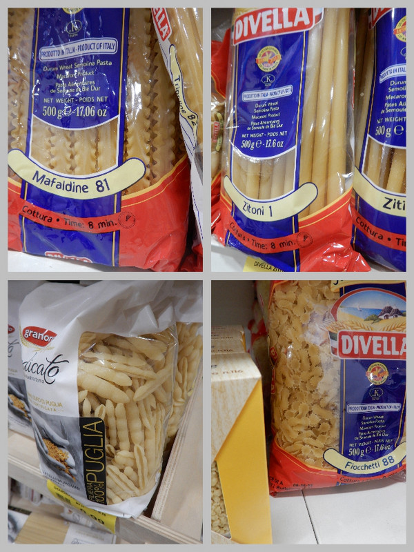 Only a Couple of the Many Shapes of Pasta