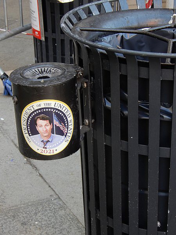 Saw A Few of these Attached to Garbage Cans