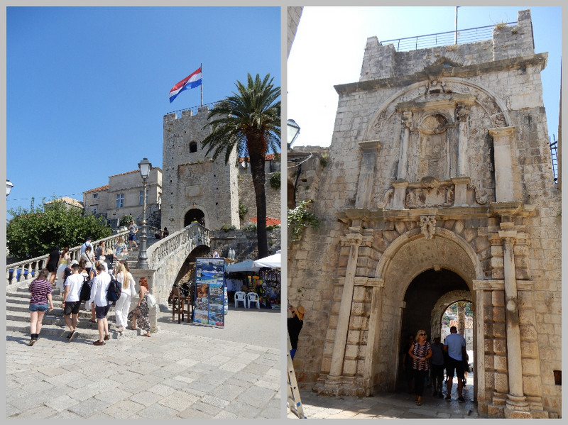 The Gate Into the Walled City of Korcula