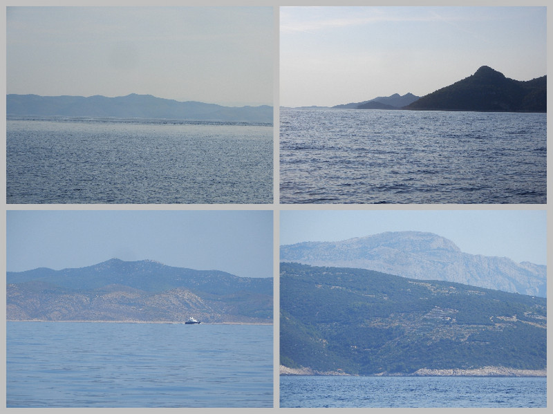 View of the Mountains on the Way to Korcula