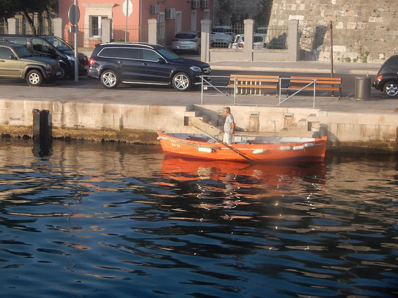A Local Traditional Boat in the Zadar Harbor