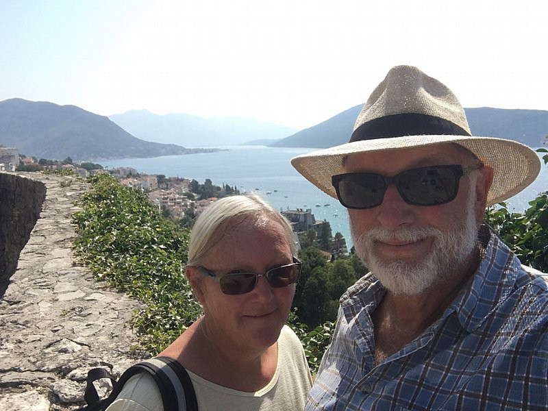 At the Fort with a View into the Bay of Kotor