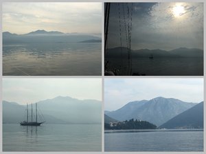 Views As We Traveled Through the Bay of Kotor