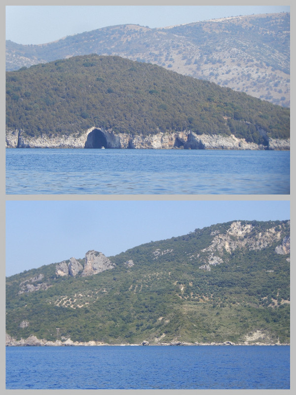 Large Caves and Outcroppings Along the Coast
