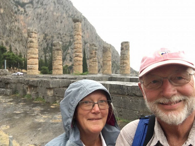 Rain Didn't Keep Us Away From Visiting Delphi