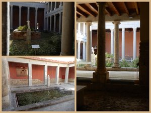 Views of a Couple of the Courtyards in the Casa Romana