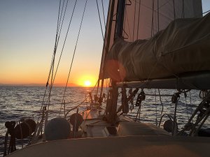 Early Morning Sunrise on Our Final Day of Sailing