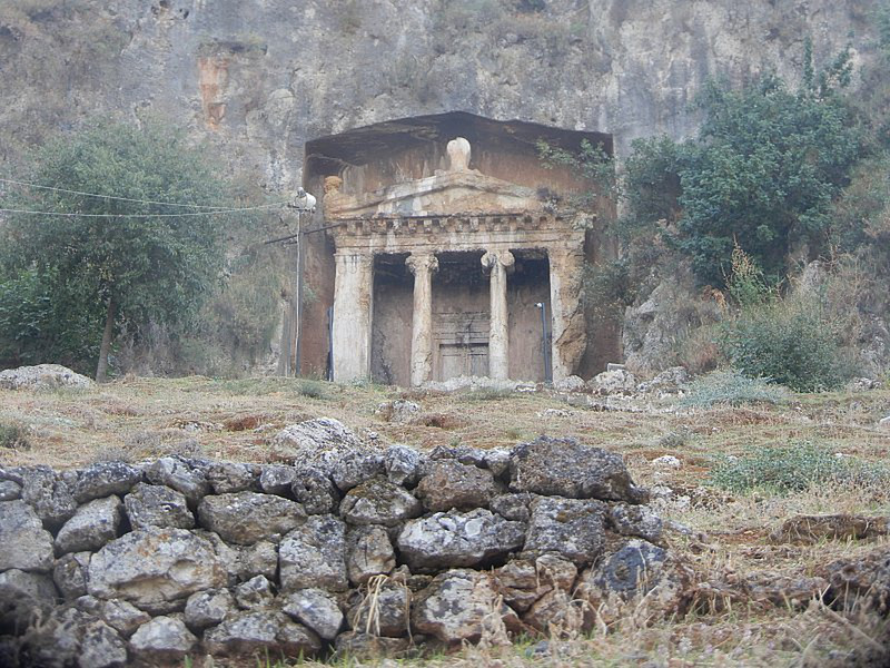 The Tomb of Amyntas Built To Look Like a Temple