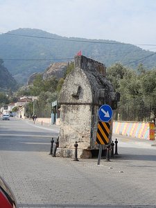 A Lycian Sarcophagus Left in Place in the Street