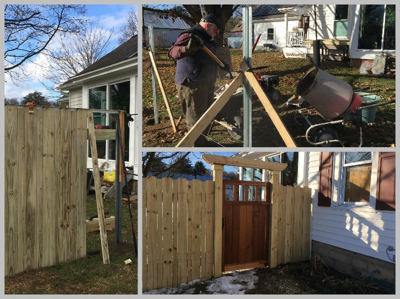 Another Project of Bob's - Putting Up a Fence