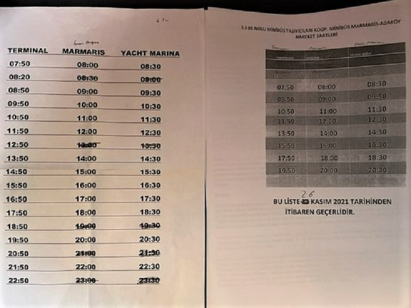 Schedule for the Bus to Town Has Changed Twice
