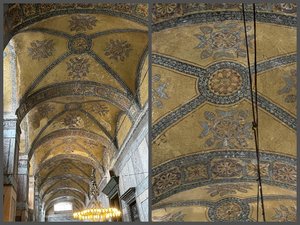 Amazing Ceiling Detail As You Enter Hagia Sophia