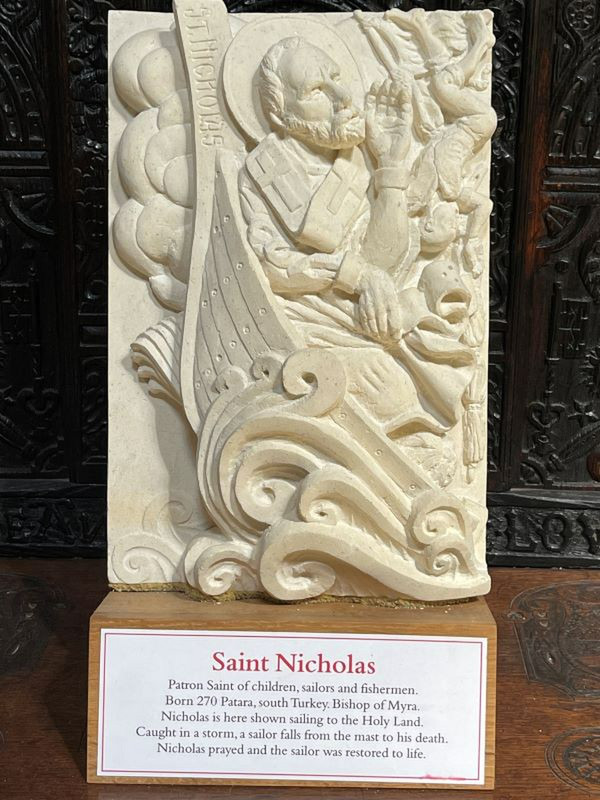 St Nicholas patron saint of Sailors, Fishermen & Childrenn
