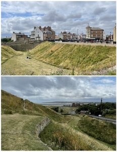 The Moat Here At Tynemouth Was Extensive & Wide