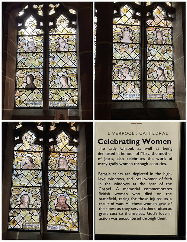 In the Ladies Chapel the Windows Honor Women