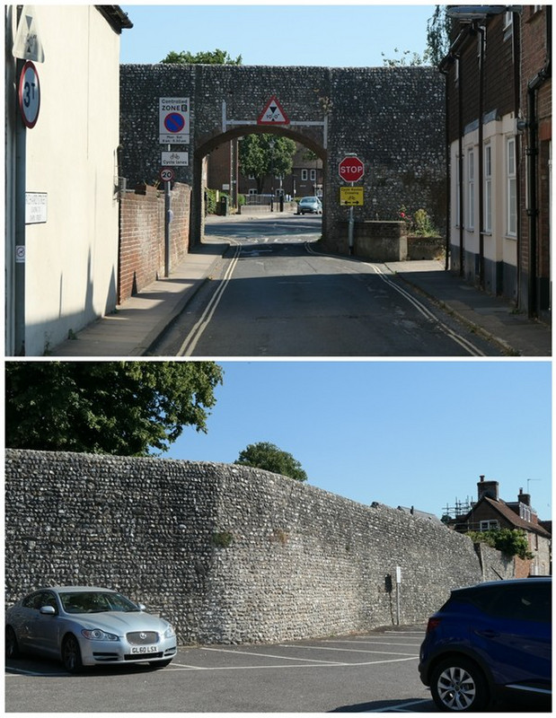 Some of the City Wall Still Remains in Chichester
