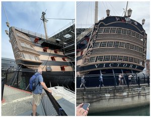 Trying to Show the Size of the HMS Victory