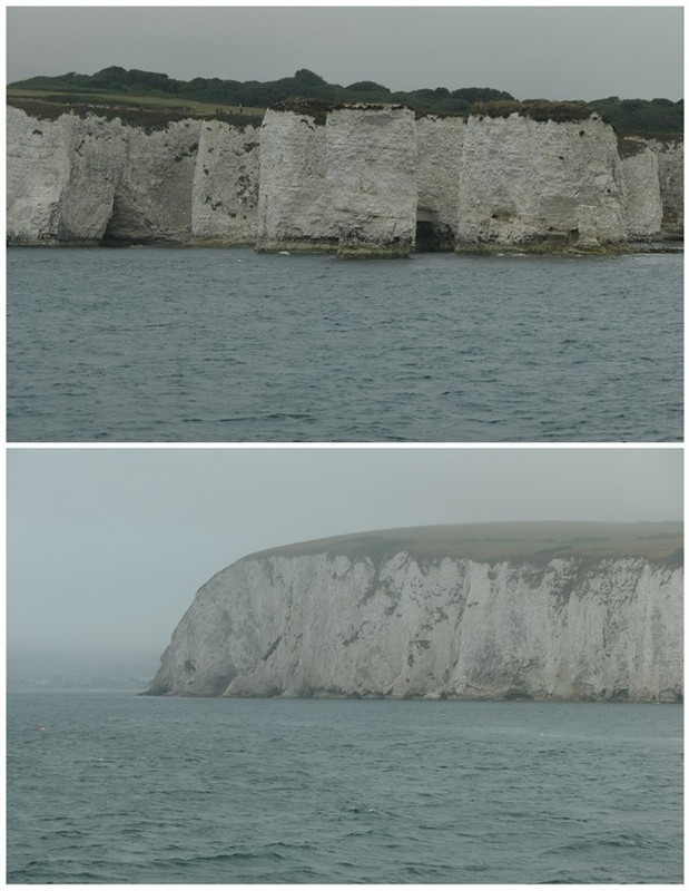 The White Chalk Cliffs along the Jurassic Coast
