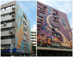 A Few of the Murals We Saw Painted on Buildings Here