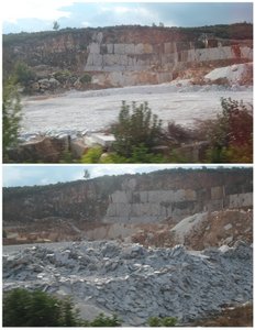 There Were a Few Quarries On Our Route