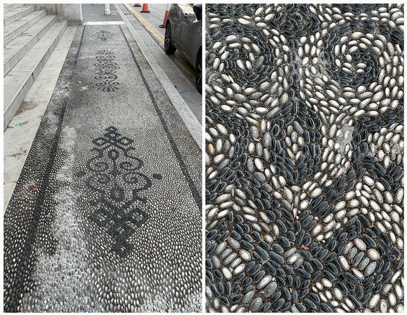 The Intricate Cobblestone Designed Sidewalks