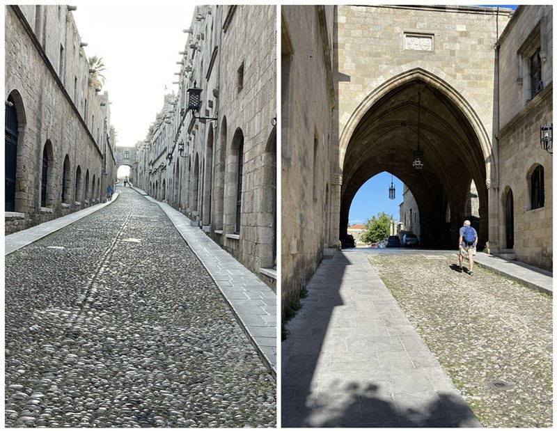 The Avenue of Knights With a Steady Incline