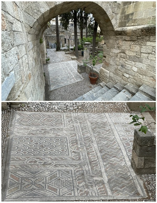Here We Had to Walk On Some of the Mosaics