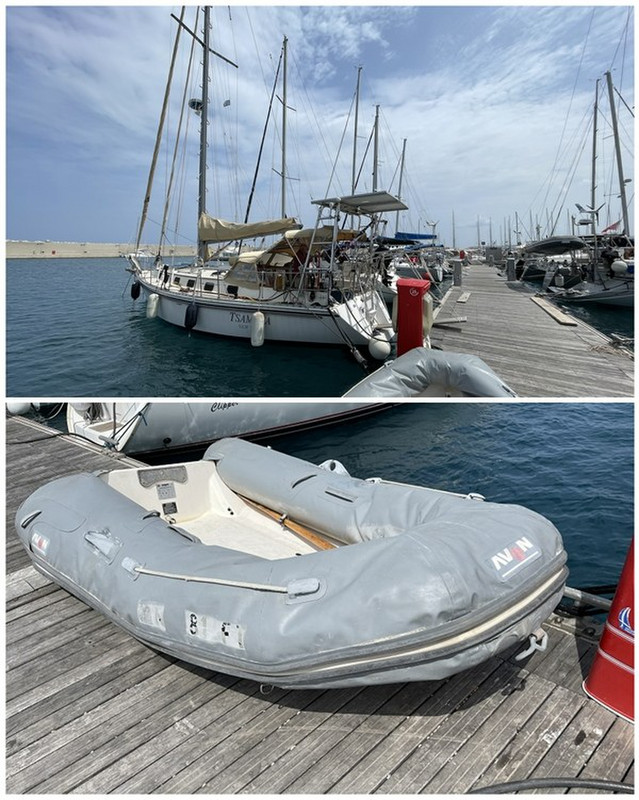Out With the Old Dinghy at Rhodes Marina