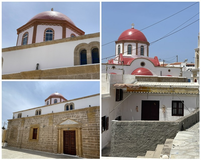 The Church in Agia Marina With Its Impressive Dome